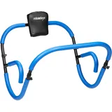 Relaxdays Bauchtrainer AB Roller, Bauchmuskeltrainer, faltbar, HxBxT: 66 x 70 x 70 cm, Sixpack Fitness Trainer, blau