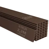 Juskys WPC Terrassendielen 220 cm braun