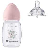 KIKKABOO Savanna Anti-colic Baby Bottle Babyflasche 3 m+ Pink 260 ml