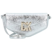 DKNY Downtown Umhängetasche Leder 24.5 cm lt silver