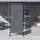 Outsunny Senkrechtmarkise 120 x 310 cm Grau