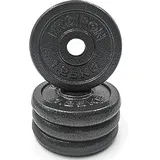 PROIRON Hantelscheiben Set Gusseisen mit 25mm Bohrung, 1,25kg/2,5kg/5kg/10kg Guss Scheiben Gewichte Hantel Sets, Gewichtsscheiben Set