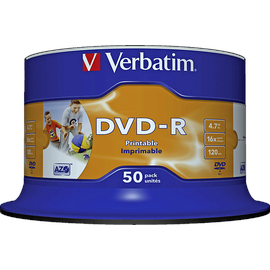 Verbatim DVD-R 4,7 GB 16x bedruckbar 50 St.