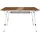 Tectake Campingtisch Beistelltisch 120 x 70,5 x 79 cm Braun/Grau
