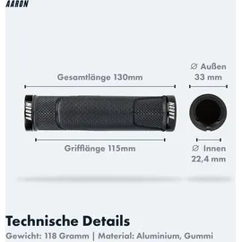 Aaron Fahrradgriffe schwarz