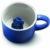 MANEKI NEKO Lucky Mug | Dark Blue Tasse mit Winkekatze Lucky Cat Glückstasse Kaffeebecher Teebecher in dunkelblau