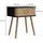 Vicco Nachtschrank Germo 40 x 30 x 47 cm Anthrazit/Bambus