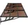 vidaXL Türvordach 297,5 x 90 cm schwarz