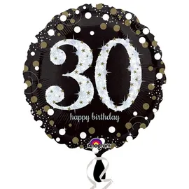 amscan® Sparkling Birthday 30 - Standard Circle
