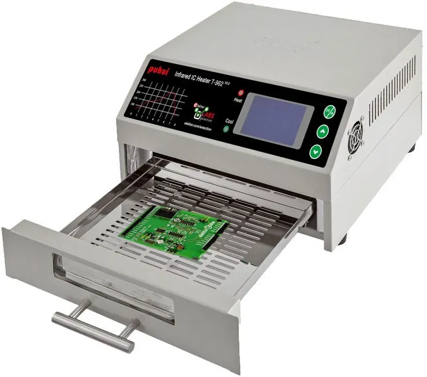 Verbesserter T-962 v2.0 Infrarot Reflow-Ofen (Elektor Version)