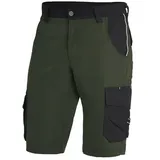 Premium Arbeitsshorts THEO "Twill 300" - 42 - olive/schwarz