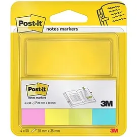 Post-it Post-it® Notes Markers Haftmarker farbsortiert 4x 50 Streifen