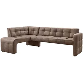 exxpo - sofa fashion Essbank EXXPO - SOFA FASHION "Barista, bequem und elegant, hohe Bodenfreiheit", cognac, B:245cm H:83cm T:159cm, Sitzbänke, Essbank, Eckbank Barista bequem und elegant, hochwertige Detailverarbeitung
