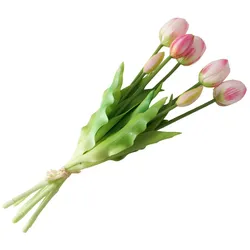 Boltze Dekostrauß Tulpen künstlich, 40 cm, rosa