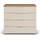 Rauch Schubkastenkommode »Sideboard Schubladenkommode AGORDO mit Dekor- oder Hochglanzfront«, (in zwei Griff-Farben), Breite 93 cm mit 4 großen Schubladen für viel Stauraum MADE IN GERMANY, braun