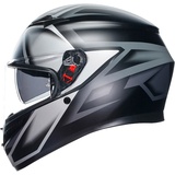 AGV K3 Compound Integralhelm - Matt Schwarz/Grau / M