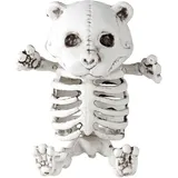 w widmann milano party fashion 10993 - Teddybär-Skelett, 15 cm, Dekoration, Skelett, Horror, Halloween, Mottoparty