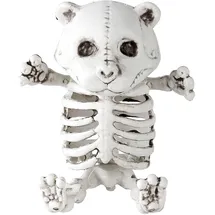 w widmann milano party fashion 10993 - Teddybär-Skelett, 15 cm, Dekoration, Skelett, Horror, Halloween, Mottoparty