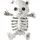 w widmann milano party fashion 10993 - Teddybär-Skelett, 15 cm, Dekoration, Skelett, Horror, Halloween, Mottoparty