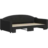 vidaXL Tagesbett 100 x 200 cm Schwarz
