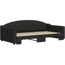 vidaXL Tagesbett 100 x 200 cm Schwarz