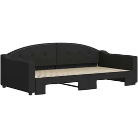 vidaXL Tagesbett 100 x 200 cm Schwarz