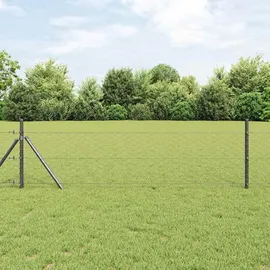vidaXL Zaunpfosten 10 x 940 cm Grau/Stahl