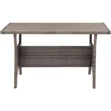 vidaXL Gartentisch 120 x 70 x 66 cm Grau