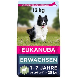 Eukanuba Adult kleine & mittelgroße Rassen Lamm & Reis 2 x 12 kg