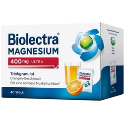 Magnesium Biolectra 400 mg ultra Trinkgran.orange