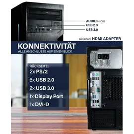 hyper byte Office PC Intel Core i7 32 GB RAM 1 TB SSD