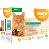 Iams Delights Adult in Sauce Land & Sea Mix 12 x 85 g