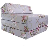 FORTISLINE - Klappmatratze 200x70x10cm - 3-teilige Faltmatratze - H2 Gästematratze - Camping Faltbare - Kamping Bett - Waschbar Bezug - Erwachsene Klappbar - Reisematratze - Schaumstoff Matratze