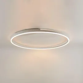 s.luce LED Ring Wandlampe & Deckenleuchte Dimmbar modern rund Weiß, / Ø 100cm