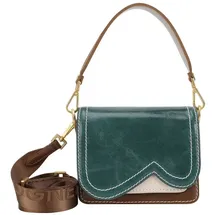 Bogner Bex Schultertasche Leder Grün/Blau