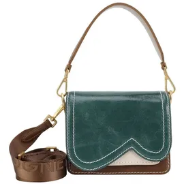 Bogner Bex Schultertasche Leder Grün/Blau