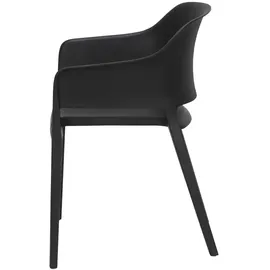 Möbel Kraft Lacona Stapelstuhl 55 x 54,5 x 77,5 cm schwarz/weiß