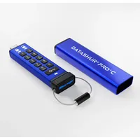Istorage datAshur PRO+ C (256 GB, USB-C), USB Stick, Grau