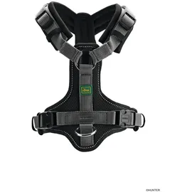 Hunter Maldon UP Hundegeschirr Schwarz/Grau XS-S
