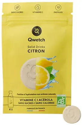 Qwetch Solid Drinks Zitrone Bio 12 Pastillen