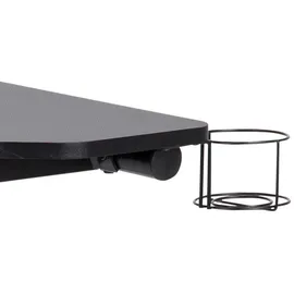 VCM ebuy24 Schreibtisch schwarz. - 2 Jahre Gewährleistung - mind. 14 Tage Rückgaberecht - Schwarz
