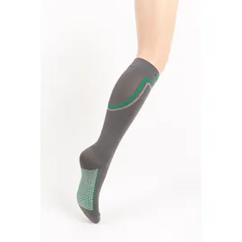 COMPRESSANA Power Socks Kompressionsstrümpfe 1 Paar grau/blau 36-38