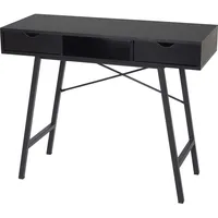 MCW Konsolentisch MCW-E92, Ablagentisch Beistelltisch, 3D-Struktur 100x40cm ~ schwarz
