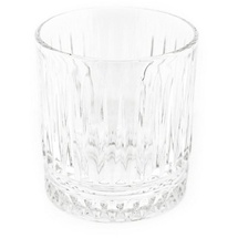 Almina Elisa 6 Teiliger Trinkgläser-Set aus Glas mit Riffle Design 240 ml