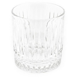 Almina Elisa 6 Teiliger Trinkgläser-Set aus Glas mit Riffle Design 240 ml