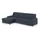 DOMO collection Ecksofa DOMO COLLECTION "Anzio L-Form, whlw. Bettfunktion, Federkern, hochwertig, Breite 271 cm", blau, B:271cm H:85cm T:160cm, Sofas, Ecksofa, Ohne Bettfunktion, Recamiere links, Feinstruktur, blau