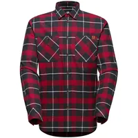 Mammut Alvra Langarmhemd - Black / Blood Red -