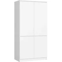 Akord Kleiderschrank S90 90 x 180 x 51 cm Weiß