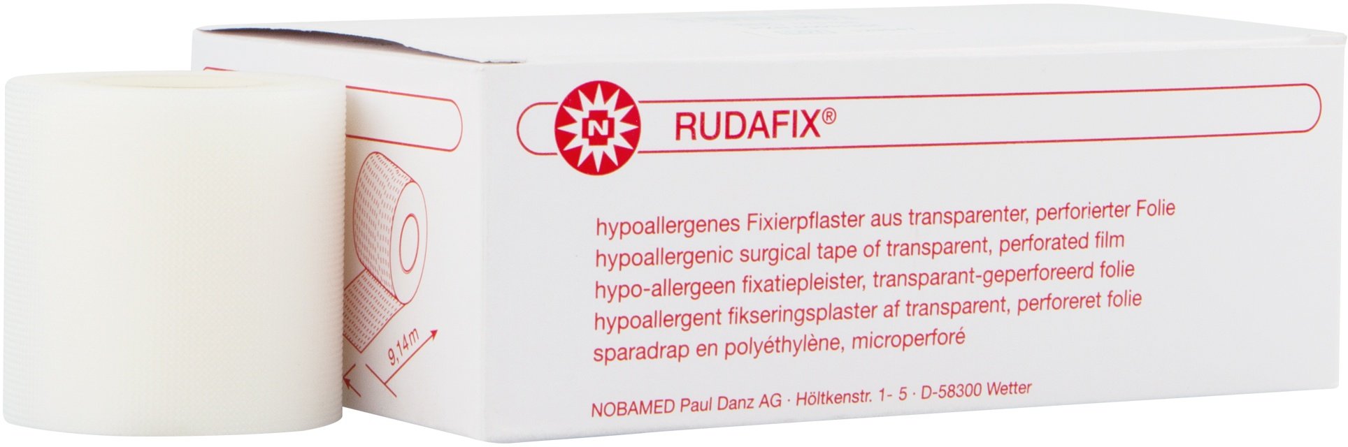 NOBAMED RUDAFIX Fixierpflaster ohne Seitenscheiben