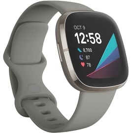 Fitbit Sense silber/edelstahl grau